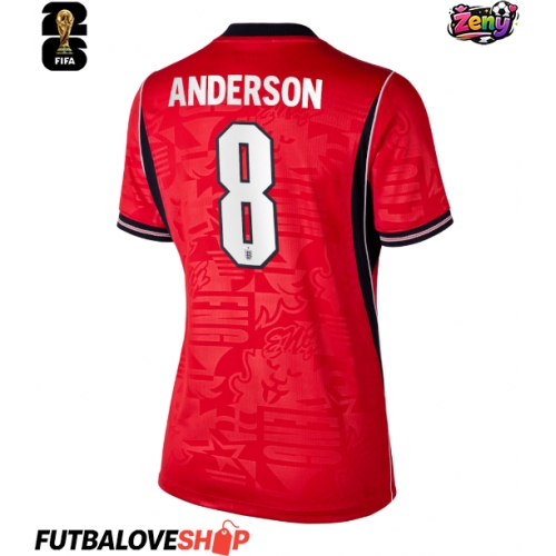 Dres Anglicko Elliot Anderson #8 Preč pre Ženy MS 2026 Krátky Rukáv